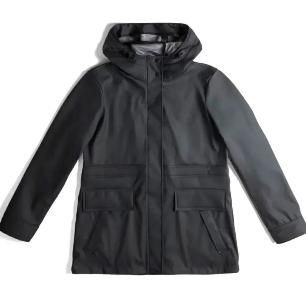 Hunter Women’s Rain Jacket Asfalt Hooded Size M NEW